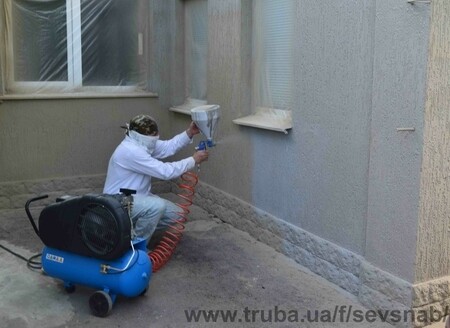 Нанесение Керамоизол теплоизоляция